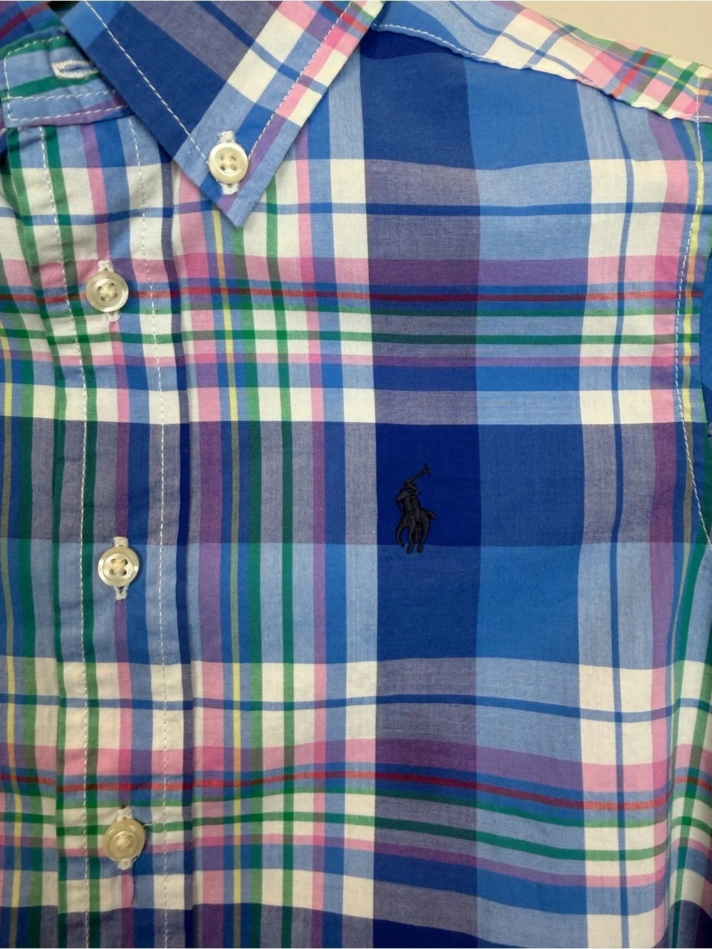 Ralph Lauren Boys 4/4T Multicolor Plaid Button Down Shirt